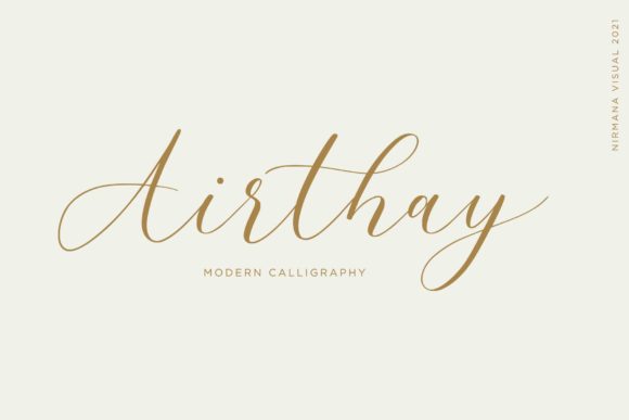 Airthay: A Classy Script Font for Small Business Branding