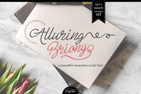 Alluring Briony Script Font for Elegant Digital Design