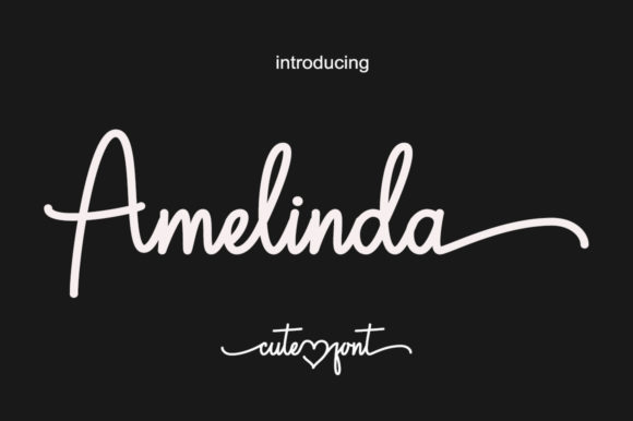 Amelinda Script Font for Elegant Branding Projects