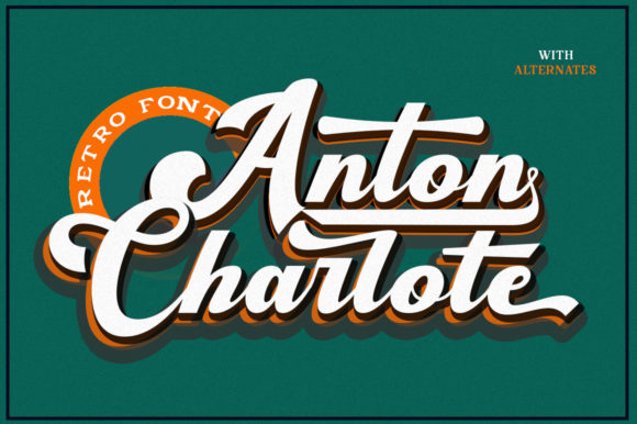 Anton Charlote: A Retro Script Font for Handmade Charm