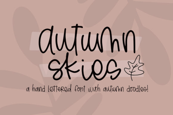 Autumn Skies: A Whimsical Script Handwritten Font Worth Downloading