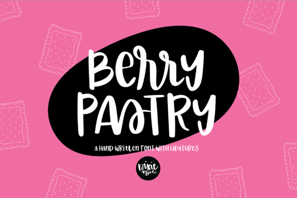 Berry Pastry: A Modern Calligraphy Script Font for Digital Branding