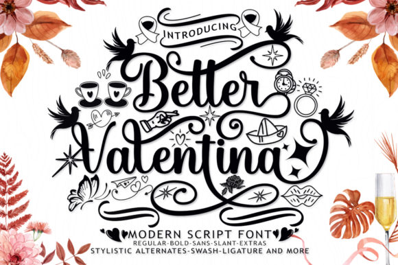 Better Valentina Duo: A Retro-Elegant Font for Small Business Branding