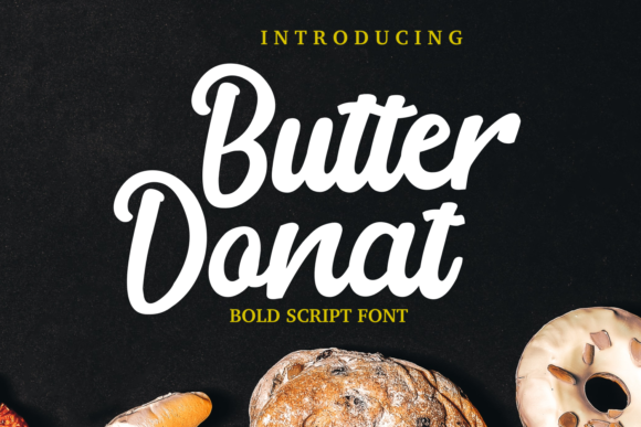Butter Donat Font for Handmade Labels & Creative Branding