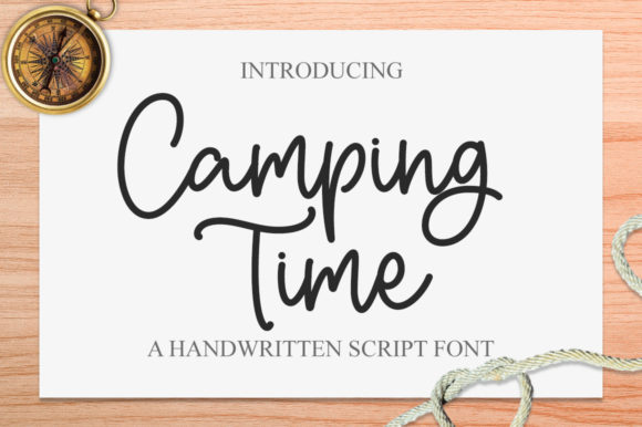 Camping Time Script Font for Creative Branding Projects