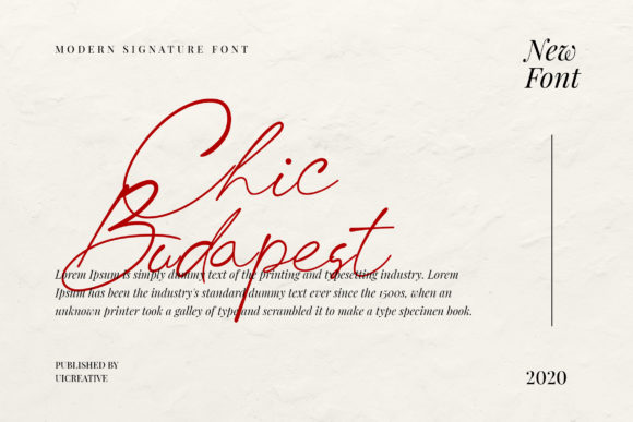 Chic Budapest Font for Fashion Branding & Editorial Design
