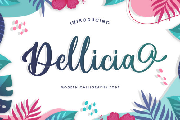 Dellicia Script Font for Handmade Romance & Joyful Branding