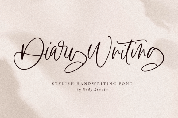 Diary Writing Script Handwritten Font for Makers