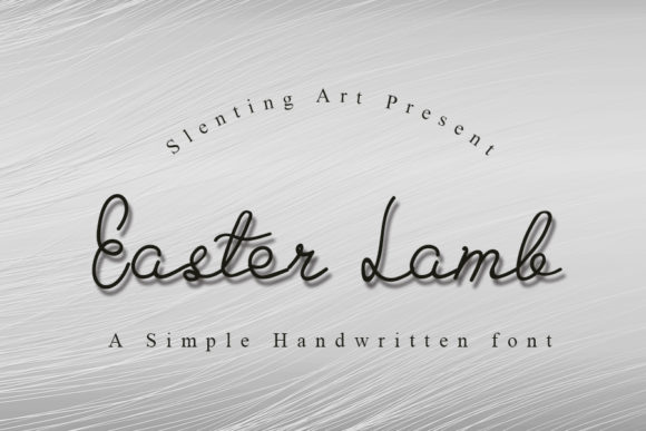 Easter Lamb: A Whimsical Script Font for Thoughtful Editorial Design