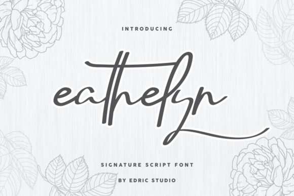 Eathelyn Script Font for Elegant Brand Identity Design