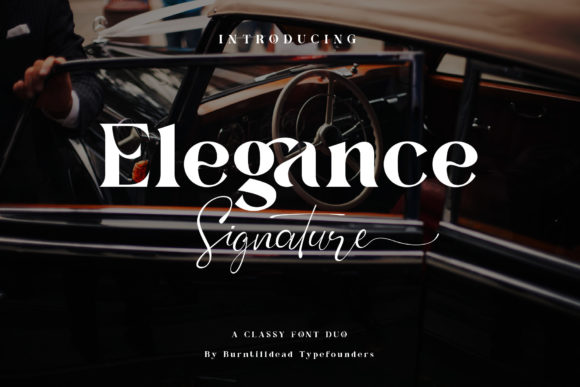 Elegance Signature Font: Serif + Script Duo for High-Impact Branding