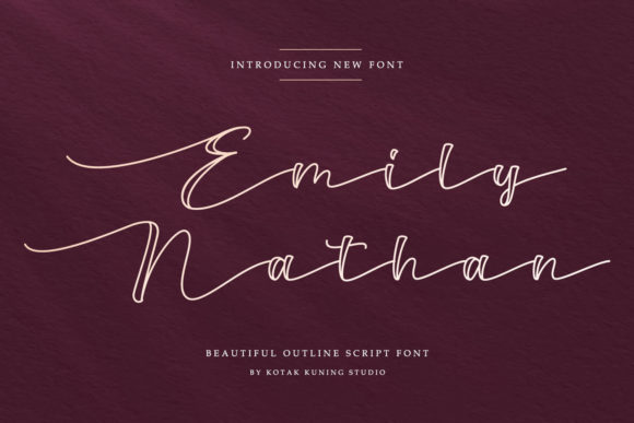 Emily Nathan Script Font for Personal, Elegant Branding