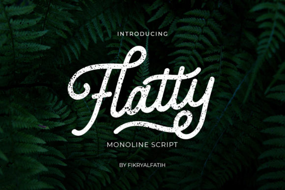 Flatty Monoline: A Refined Script Handwritten Font for Editorial Design