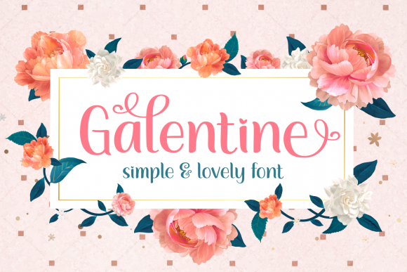 Galentine Script Font for Handmade Crafts & Printables