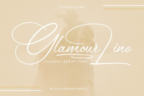 Glamour Line: A Delicate Script Font for Handmade Elegance