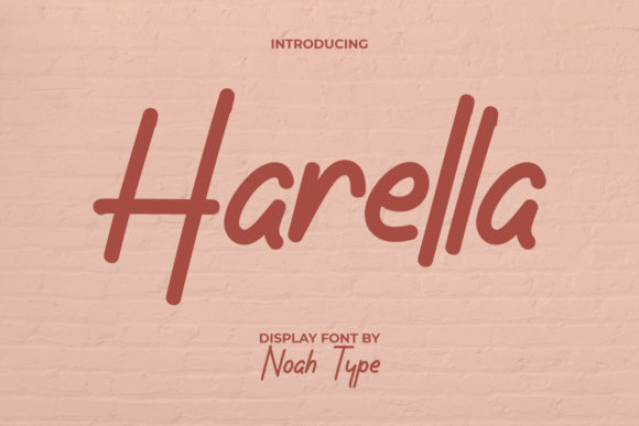 Harella Font: Elegant Script Handwritten Fonts for Makers