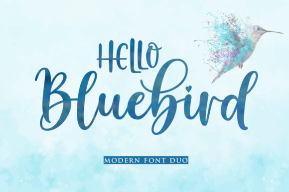 Hello Bluebird: A Modern Script Handwritten Font for Polished Branding