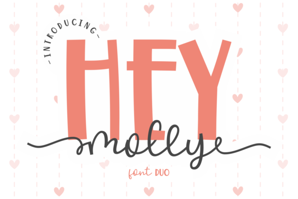 Hey Molly Font: Romantic Script + Clean Sans Serif for Luxury Branding