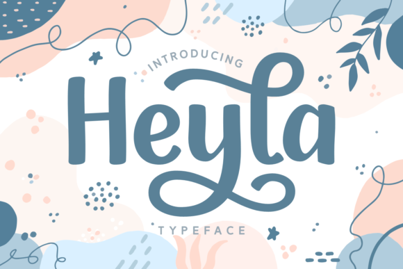 Heyla Script Font for Small Business Branding