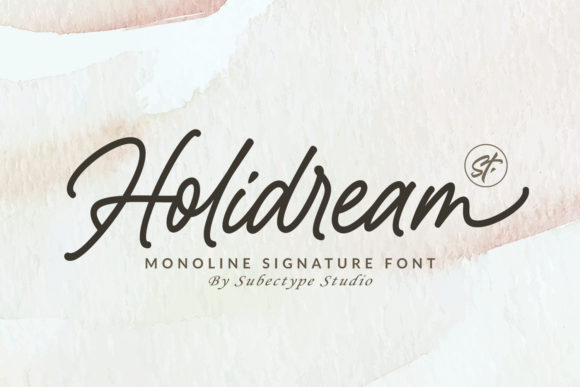 Holidream: A Vintage Script Font for Elegant Branding