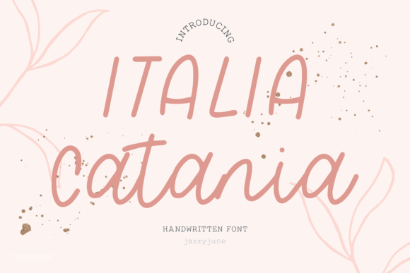 Italia Catania Script Font for Handmade Creatives