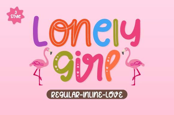 Lonely Girl Script Handwritten Font for Crafters