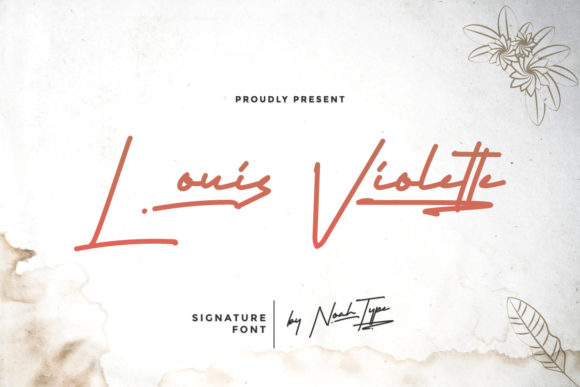 Louis Violette Script Font for Elegant Handmade Design