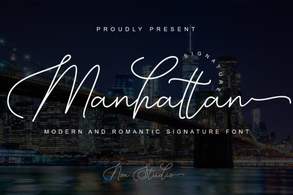 Manhattan Signature: A Timeless Script Handwritten Font for Editorial Elegance