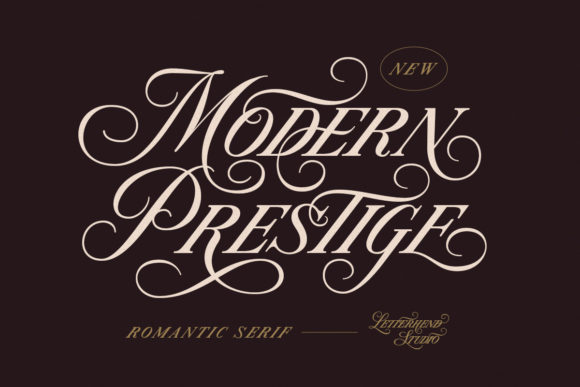 Modern Prestige Script Font for Elegant Handmade Brands