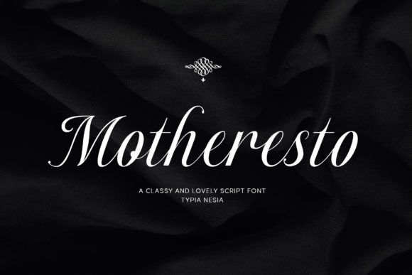Motheresto Script Font for Handmade Creators