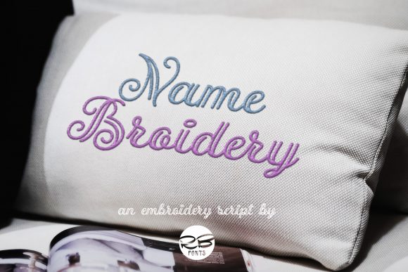 Name Broidery: A Dazzling Script Font for Small Business Branding