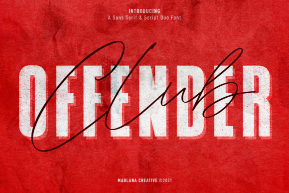 Offenders Club Duo: A Premium Script Handwritten Font Pair
