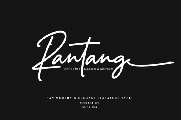 Rantang: A Stylish Script Font for Editorial Design
