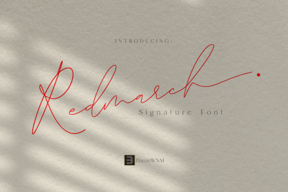 Redmarch: A Stylish and Delicate Script Font for Digital Branding
