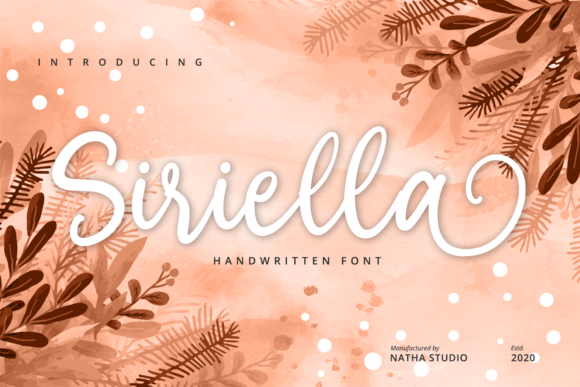 Siriella: A Script Handwritten Font for Real Brand Warmth
