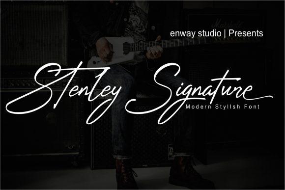 Stenley Signature Font for Elegant Brand Identity