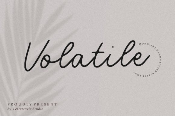 Volatile Script Handwritten Font for Nostalgic Campaign Design